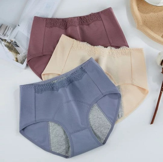 Bragas de algodón para el período, pantalones menstruales, ropa interior posparto