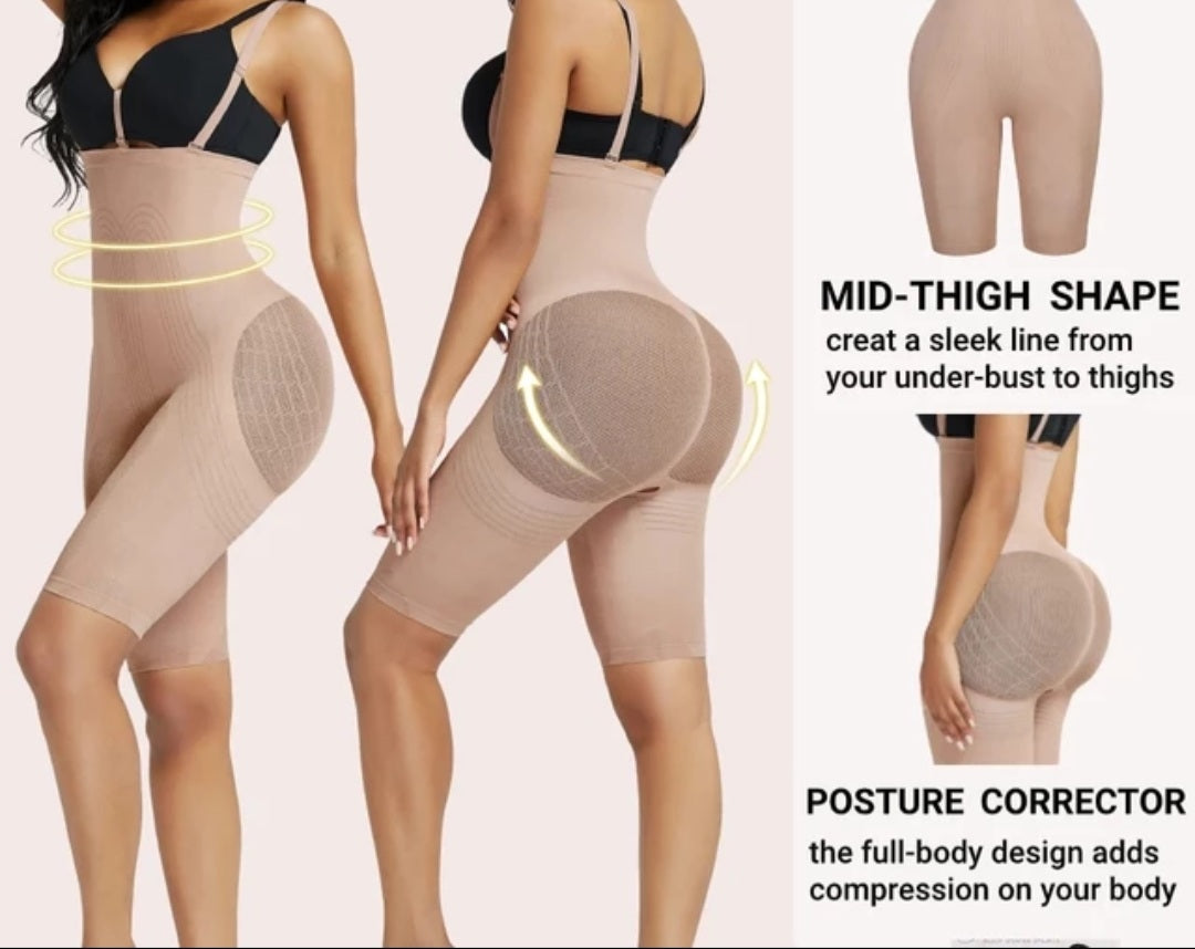 Slims Waist & Thighs Hips Compression Bodysuit