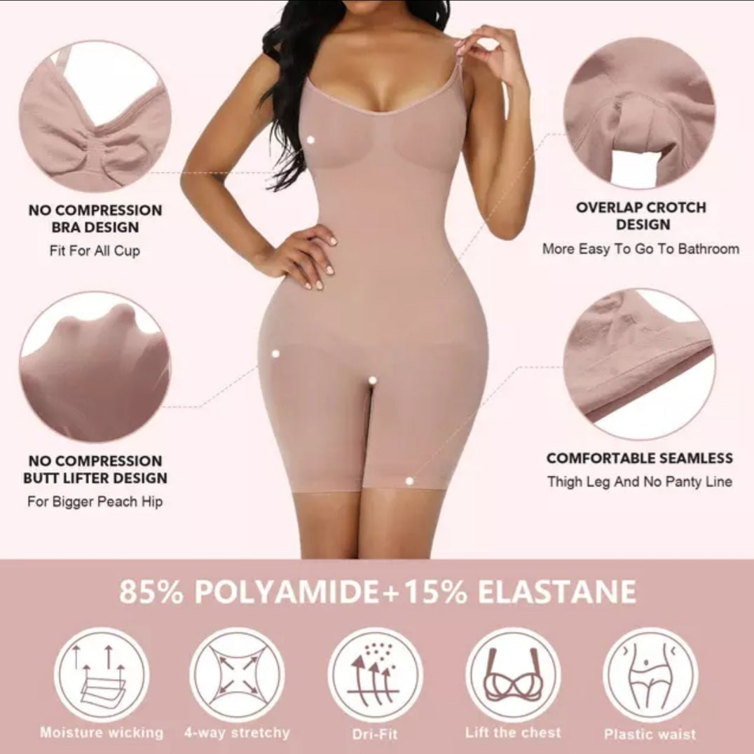 POSADHU ART Tummy Back,Thighs, Hips-Effective Seamless Tummy Tucker  Shapewear-Womens Control Body shaper (Pack Of-1) Beige (Size-XXL)